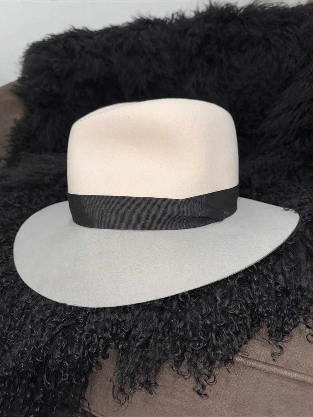 Rag & Bone Colorblock Wool Fedora Floppy Hat Size M